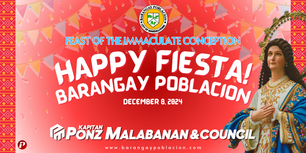 Barangay Poblacion Celebrates the Feast of the Immaculate Conception